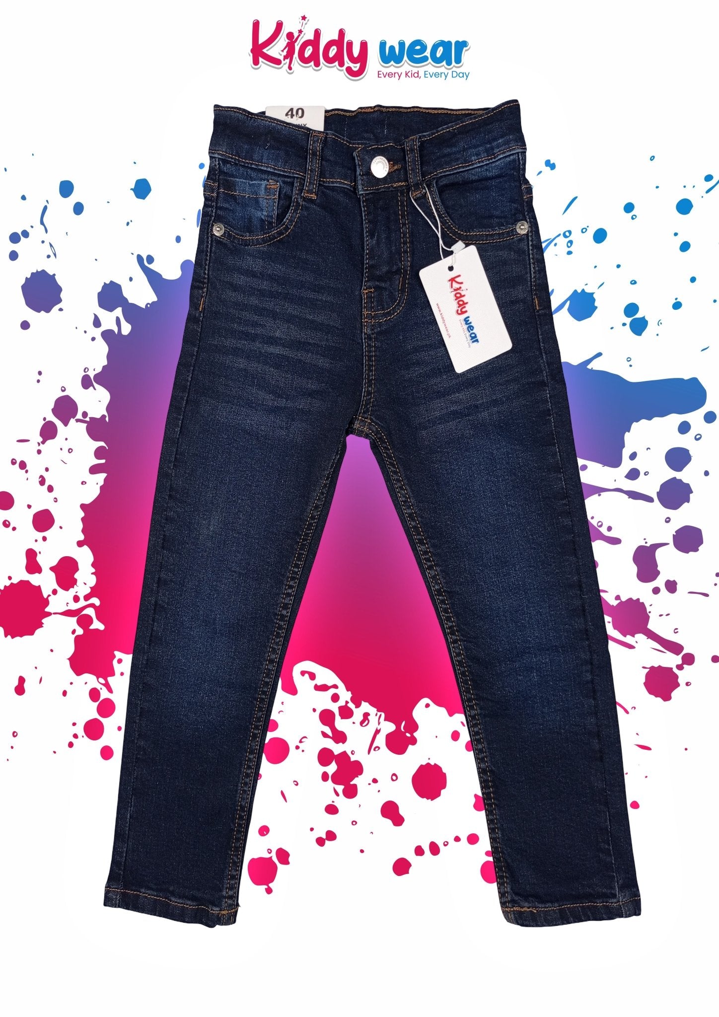 Classic Dark Blue Jeans for Boys - Kiddy Wear