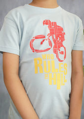 Kids' Blue Bicycle Graphic Tee