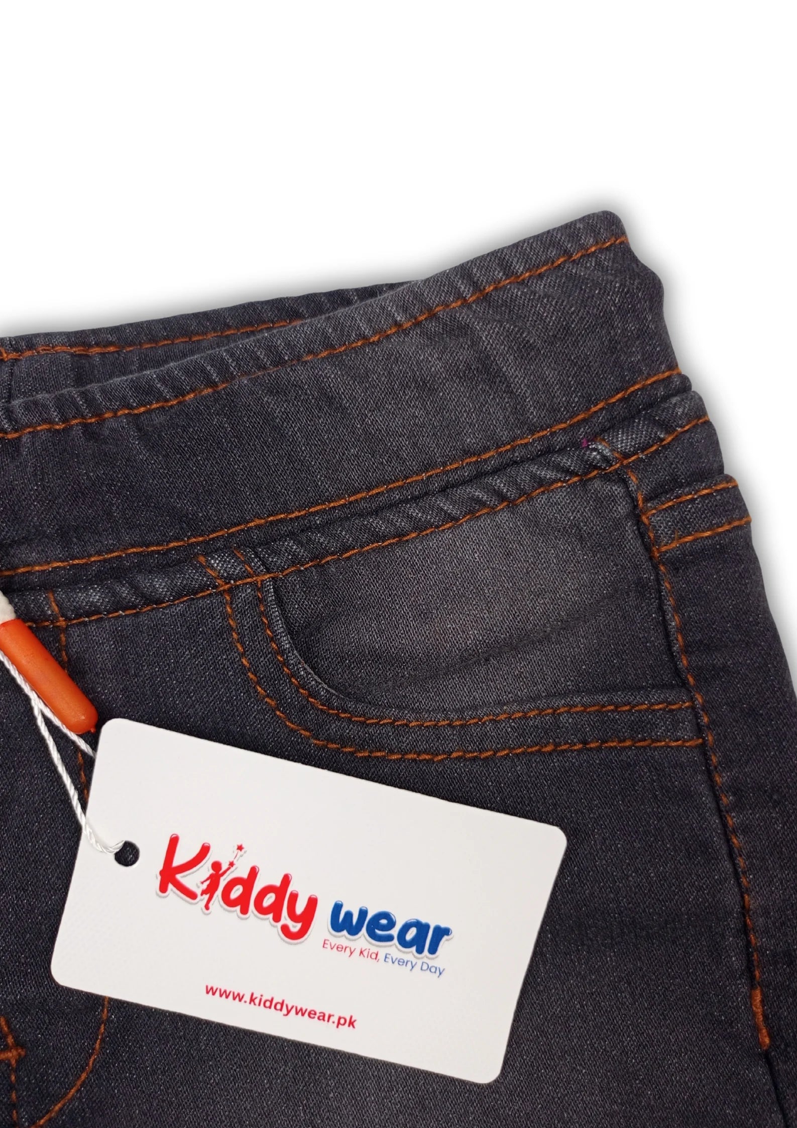 Boys' Faded Black Denim Shorts