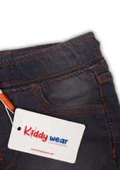 Boys' Faded Black Denim Shorts