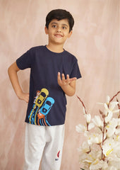 Kids' Racing Cars Navy T-Shirt