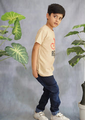 Kids' Khaki "Rules the Hill" Bike T-Shirt