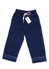 Girls' Embroidered Denim Pants